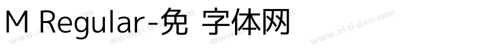 M Regular字体转换
